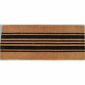 Imports Decor Imports Decor  Black & Natural Stripes Hand Woven Printed Door Mats 670TCM-XL